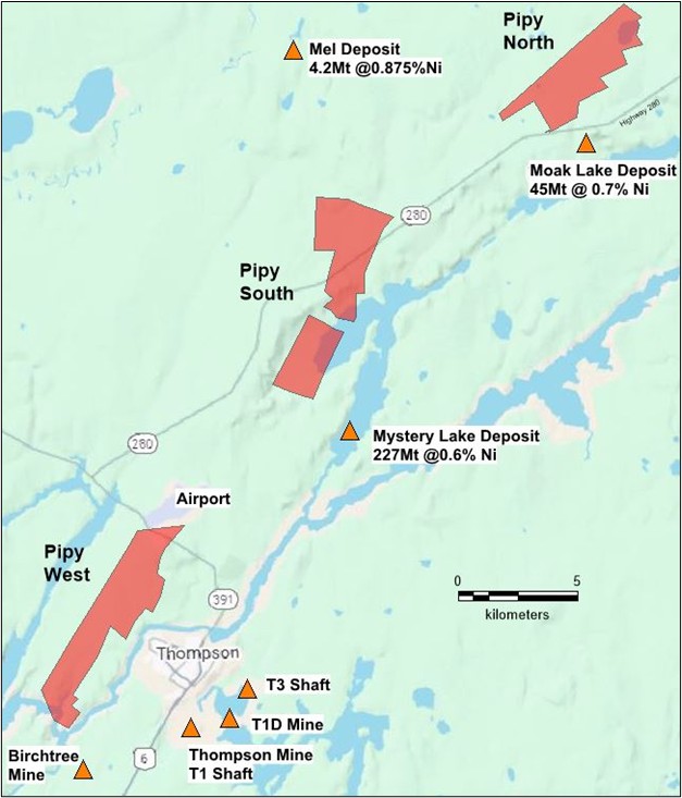 Figure 4: Pipy South Property Location and Infrastructure