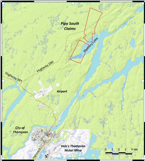 Figure 2: Pipy South Property Location and Infrastructure