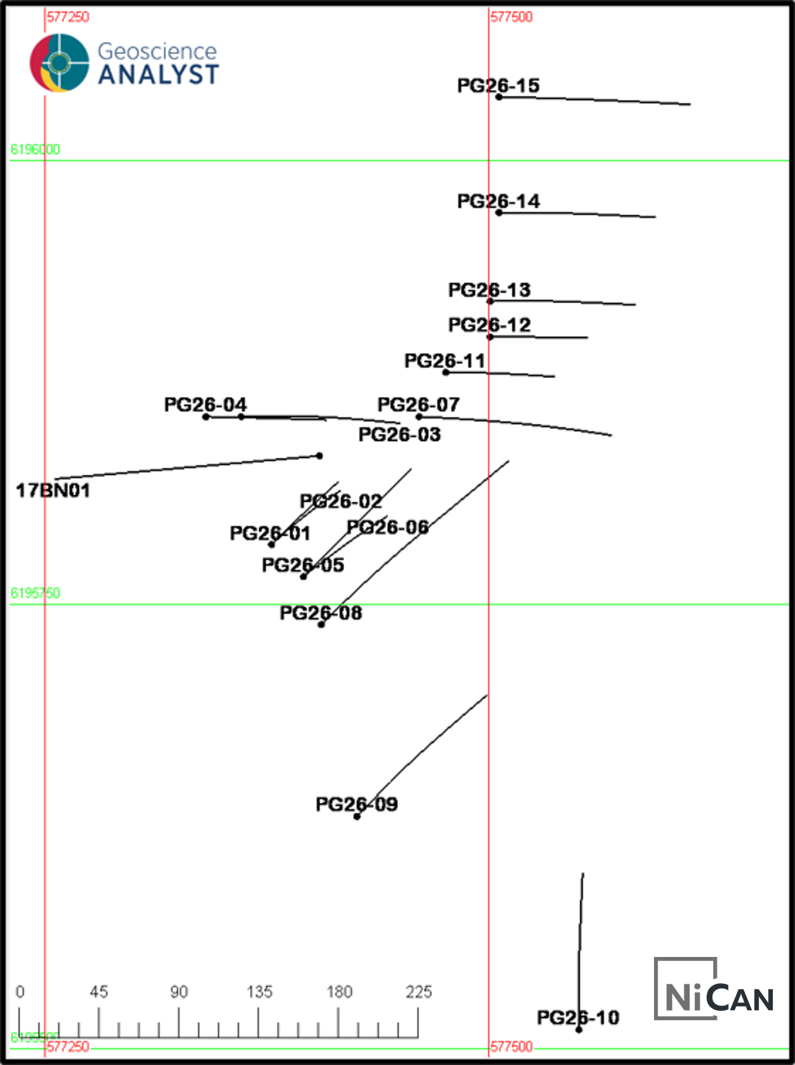 Figure 2: Pipy South Diamond Drill Hole Location Map